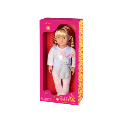 18-inch Sleepover Doll with Plush Bunny