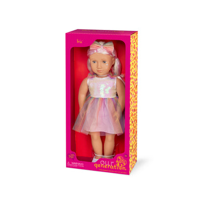 18-inch Fashion Doll in Rainbow Outfit