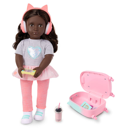 18-inch Doll with Luggage & Accessories