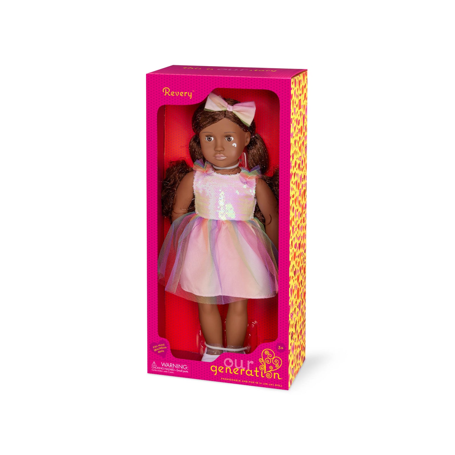 18-inch Fashion Doll in Rainbow Outfit
