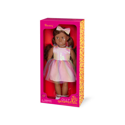 18-inch Fashion Doll in Rainbow Outfit