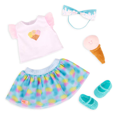 Ice Cream Outfit for 18-inch Dolls
