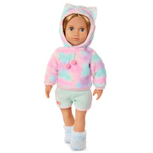 18-inch Doll with Cat-Themed Pajama