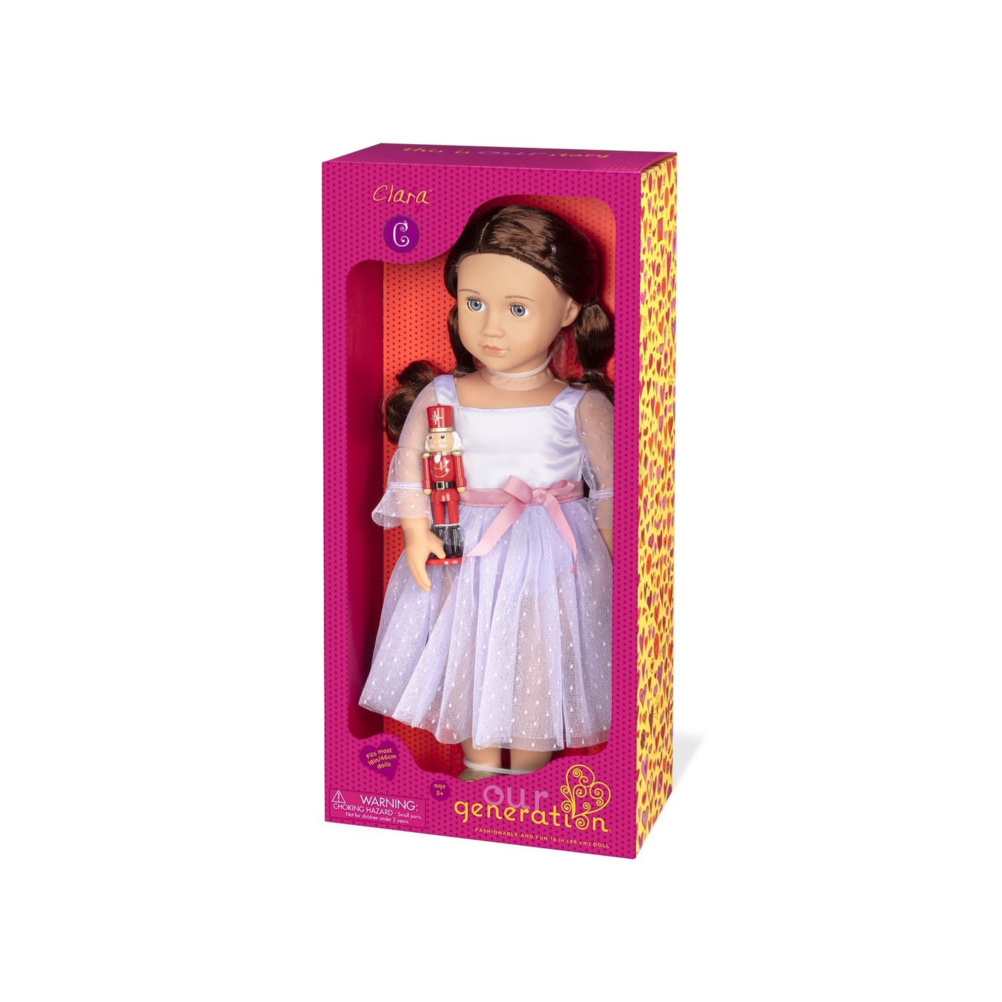 18-inch Ballerina Doll & Nutcracker Accessory!
