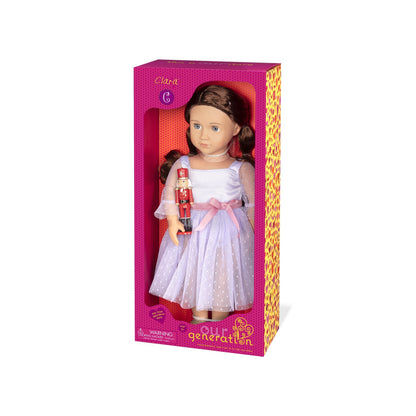 18-inch Ballerina Doll & Nutcracker Accessory!