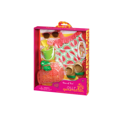 Watermelon Swimsuit Outfit for 18-inch Dolls