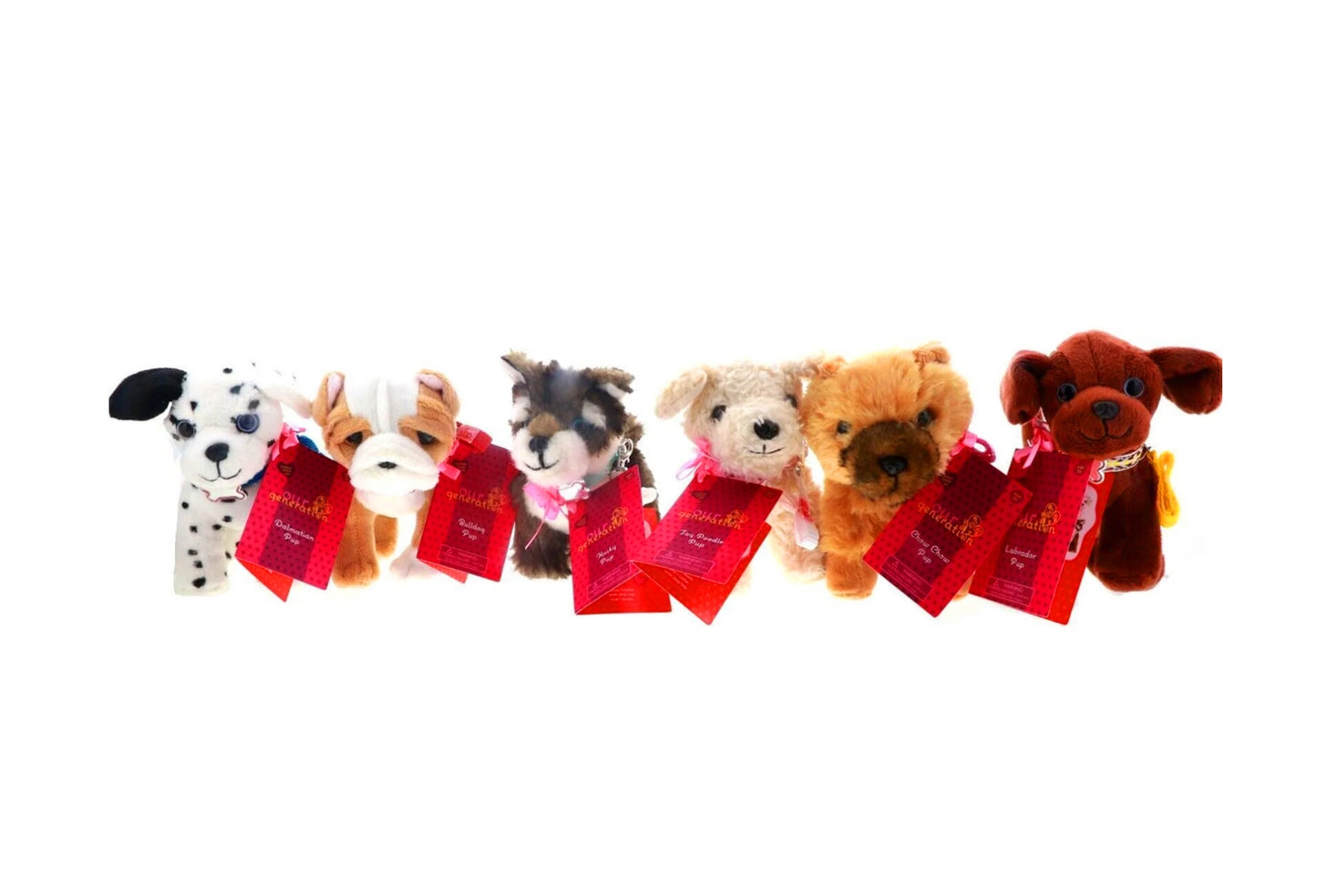 6" STANDING PLUSH PUP ASSORTMENT