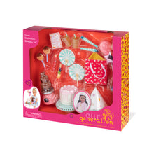 Our Generation Sweet Celebration Birthday Set Party Supplies & Accessories for 18-inch Dolls