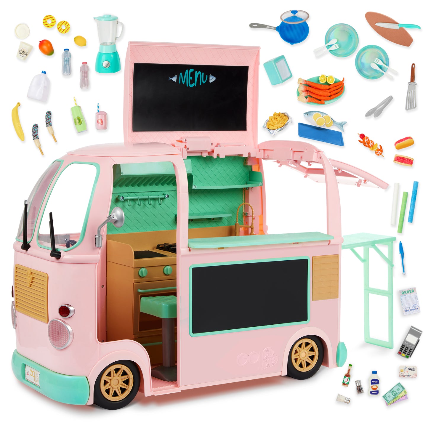 18-inch Doll Vehicle & Play Food Accessories