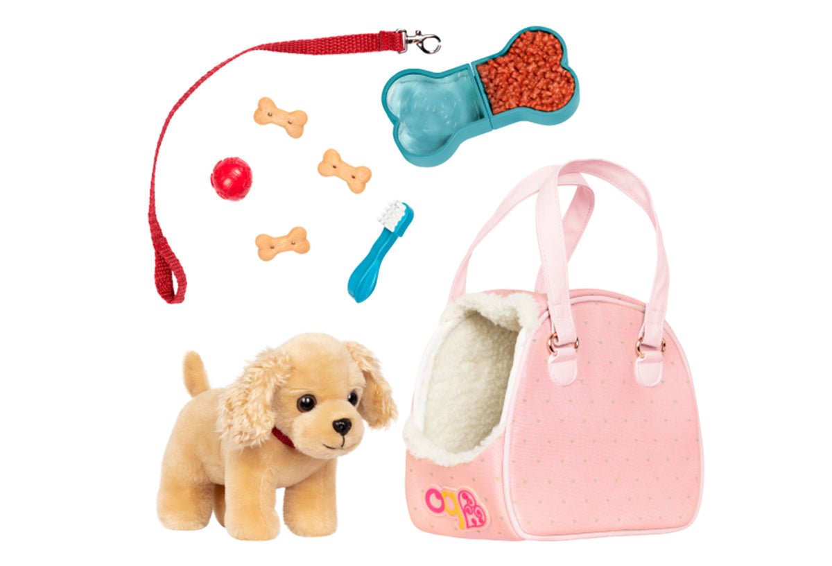 OG COCKER SPANIEL PUP W/BAG 6INCH