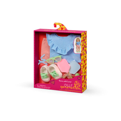 Pickleball Outfit & Accessories for 18-inch Dolls