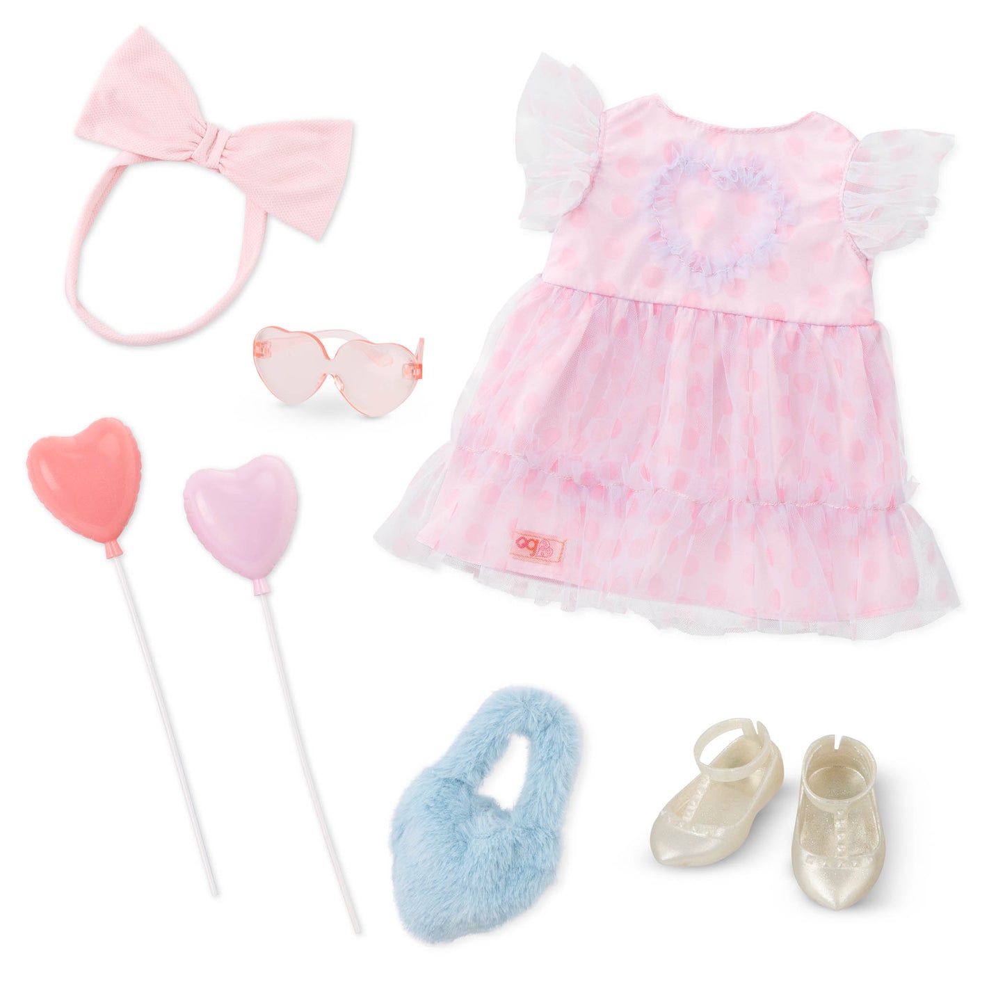 Pink Party Dress Outfit for 18" Dolls