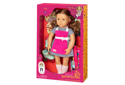 OG DELUXE DOLL W/BOOK ISA 18INCH BROWN HAIR