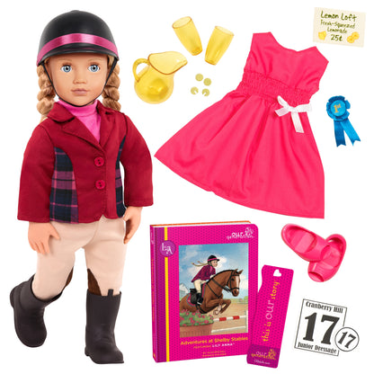 Posable 18-inch Equestrian Doll & Storybook