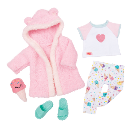 Pajama & Robe Outfit for 18-inch Dolls