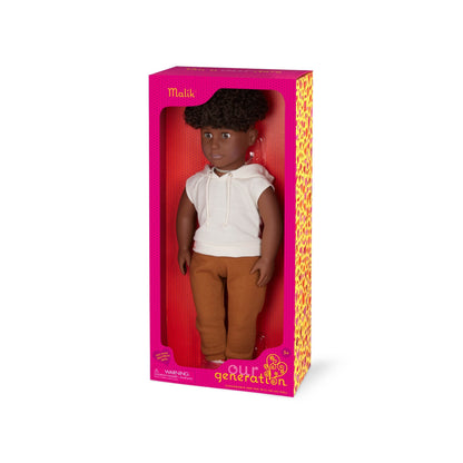 OG CLASSIC BOY DOLL MALIK 18 INCH DARK BROWN