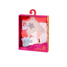Pajama Outfit & Unicorn Plush for 18-inch Dolls