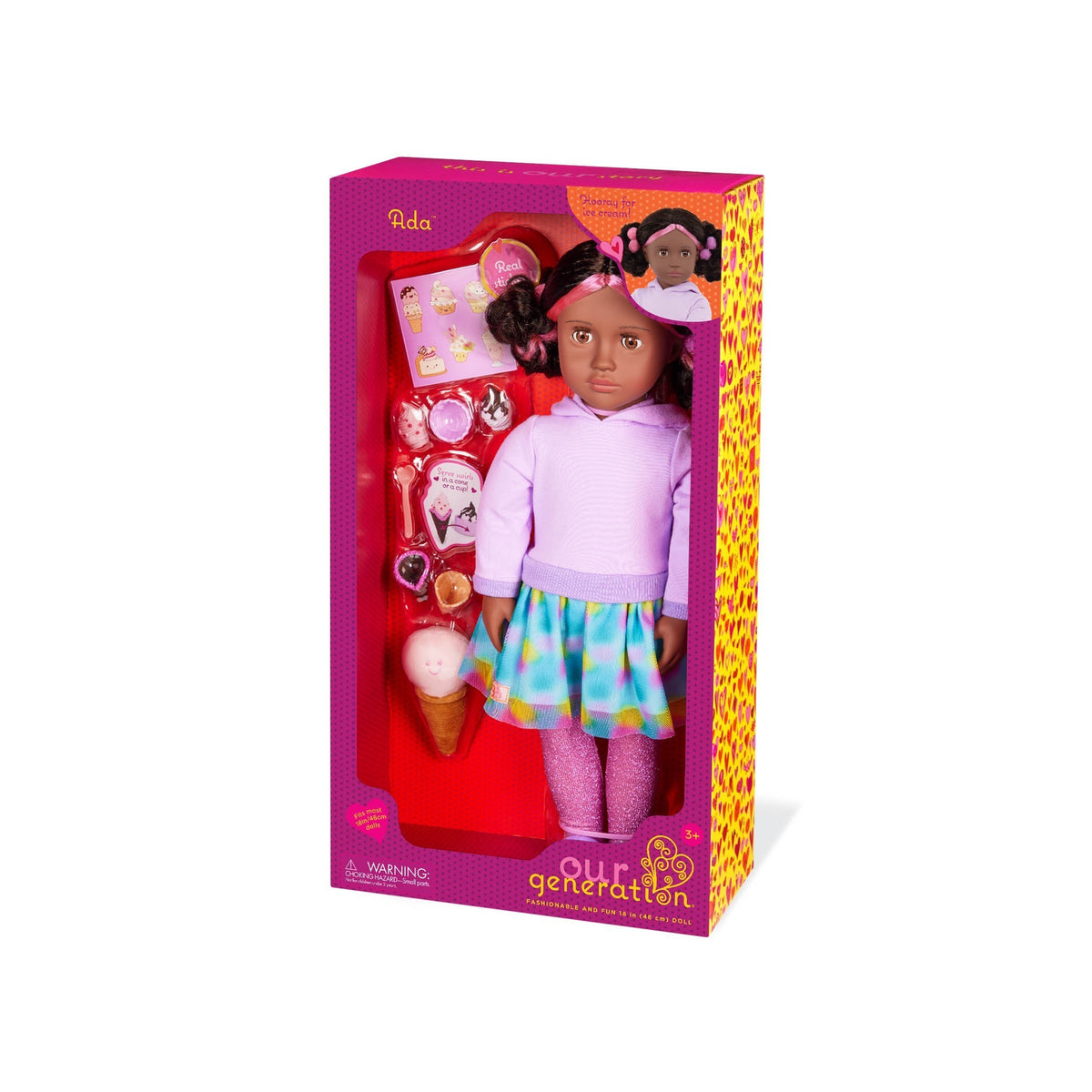 OG ACTIVITY DOLL DOLL ADA 18 INCH MULTICOLOURED HAIR