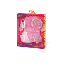 Metallic Pink Bomber Jacket & Dress Outfit for 18-inch Dolls