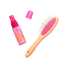 Wooden Hairbrush & Spray Bottle for 18-inch Dolls