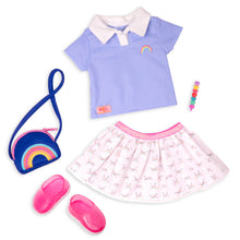 School Uniform Outfit for 18-inch Dolls