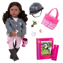 OG DELUXE DOLL W/ BOOK RASHIDA 18INCH BLK HAIR