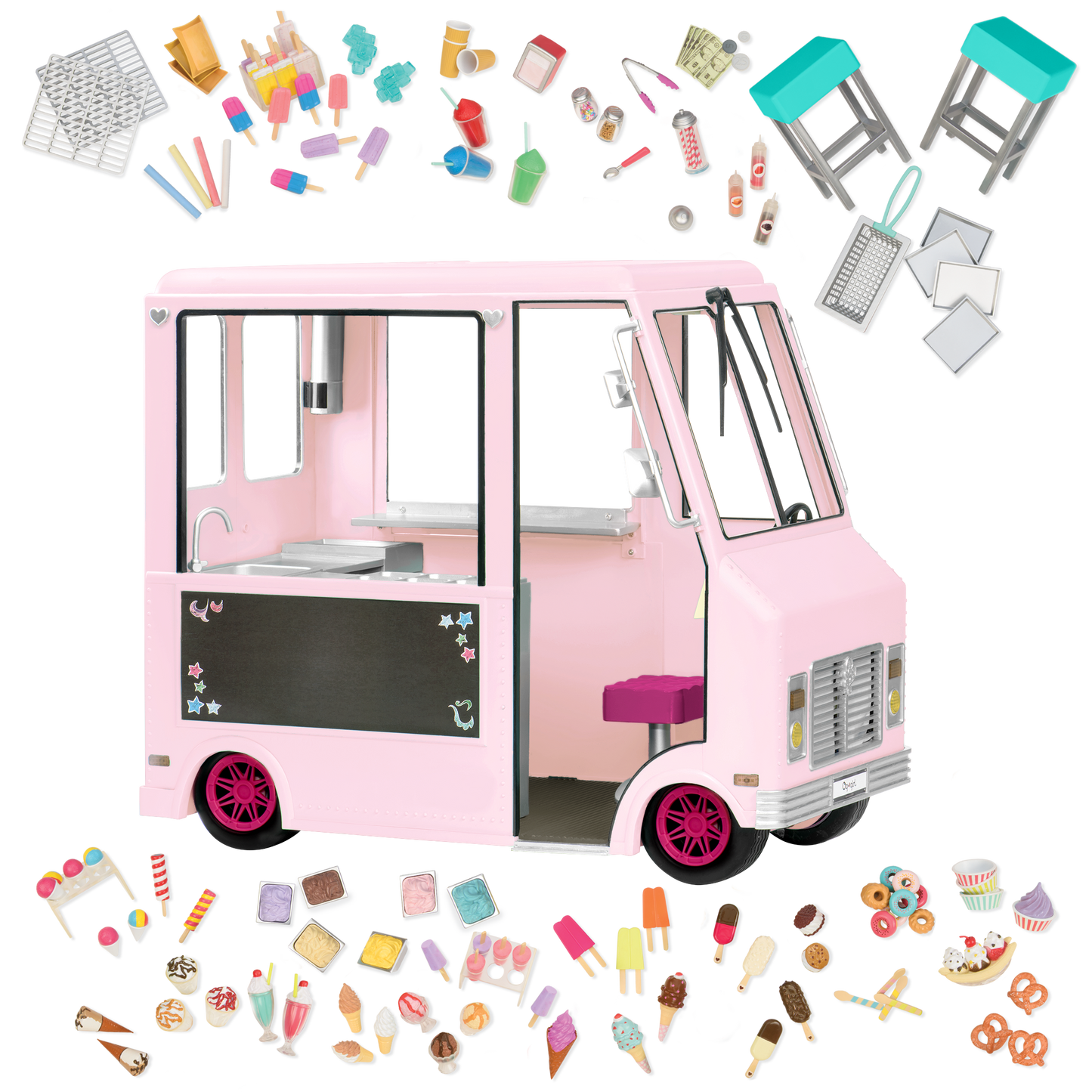 Vehicle & Play Food Set for 18-inch Dolls