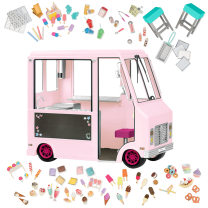 Vehicle & Play Food Set for 18-inch Dolls