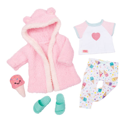 Pajama & Robe Outfit for 18-inch Dolls