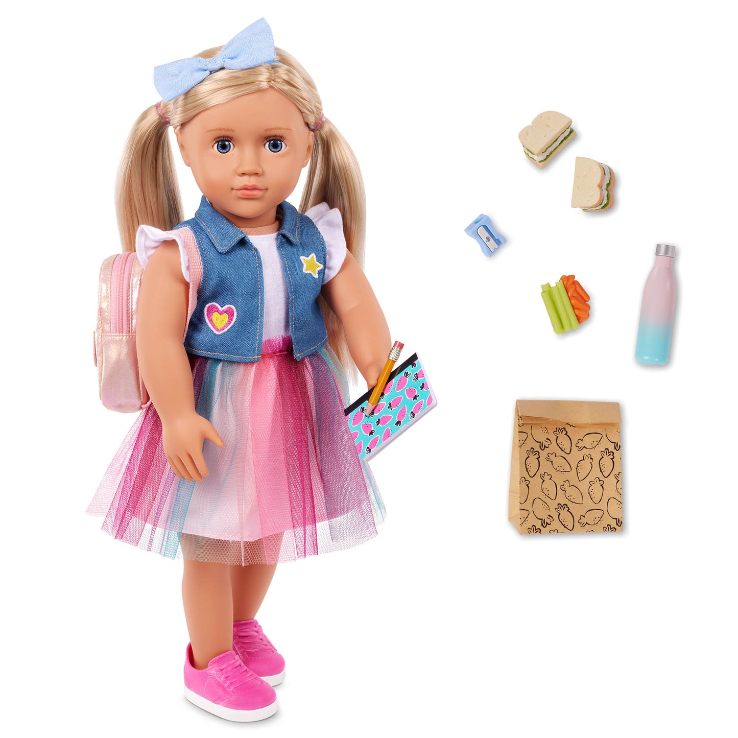 18-inch Doll & School Accessories Set