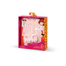 Pajama Outfit with Plush Toy for 18-inch Dolls