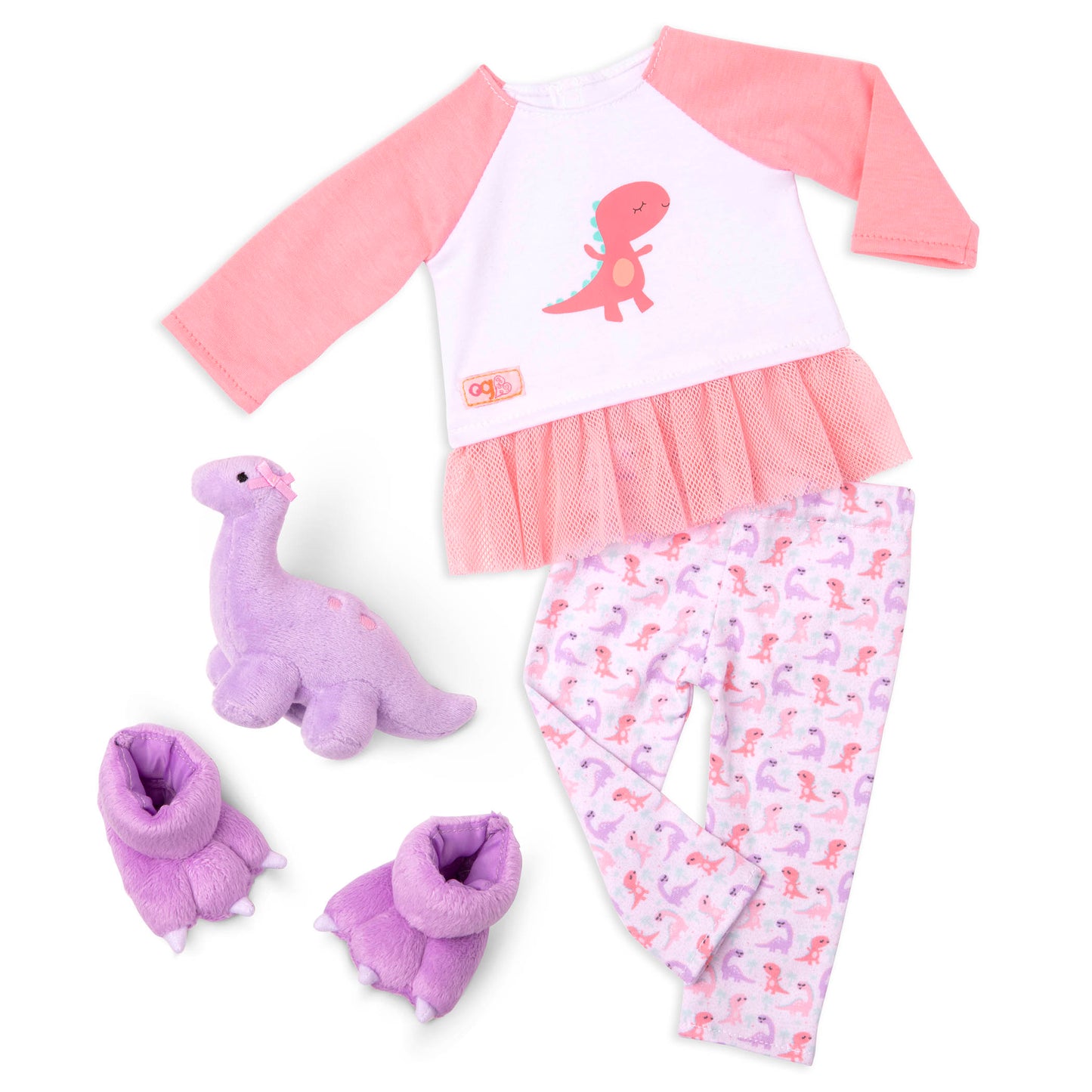 Dinosaur Pajama Outfit for 18-inch Dolls