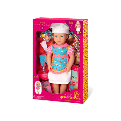 OG DELUXE DOLL W/ BOOK JENNY 18INCH BLONDE